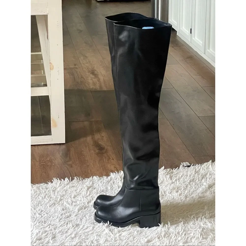 Jeffery Campbell Reflect OK Thigh High Boots 6.5